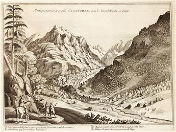 SCHEUCHZER, JOHANN JACOB. Ouresiphoites Helveticus. 4 vols. 1723. Lacks portrait of the author and one other plate.